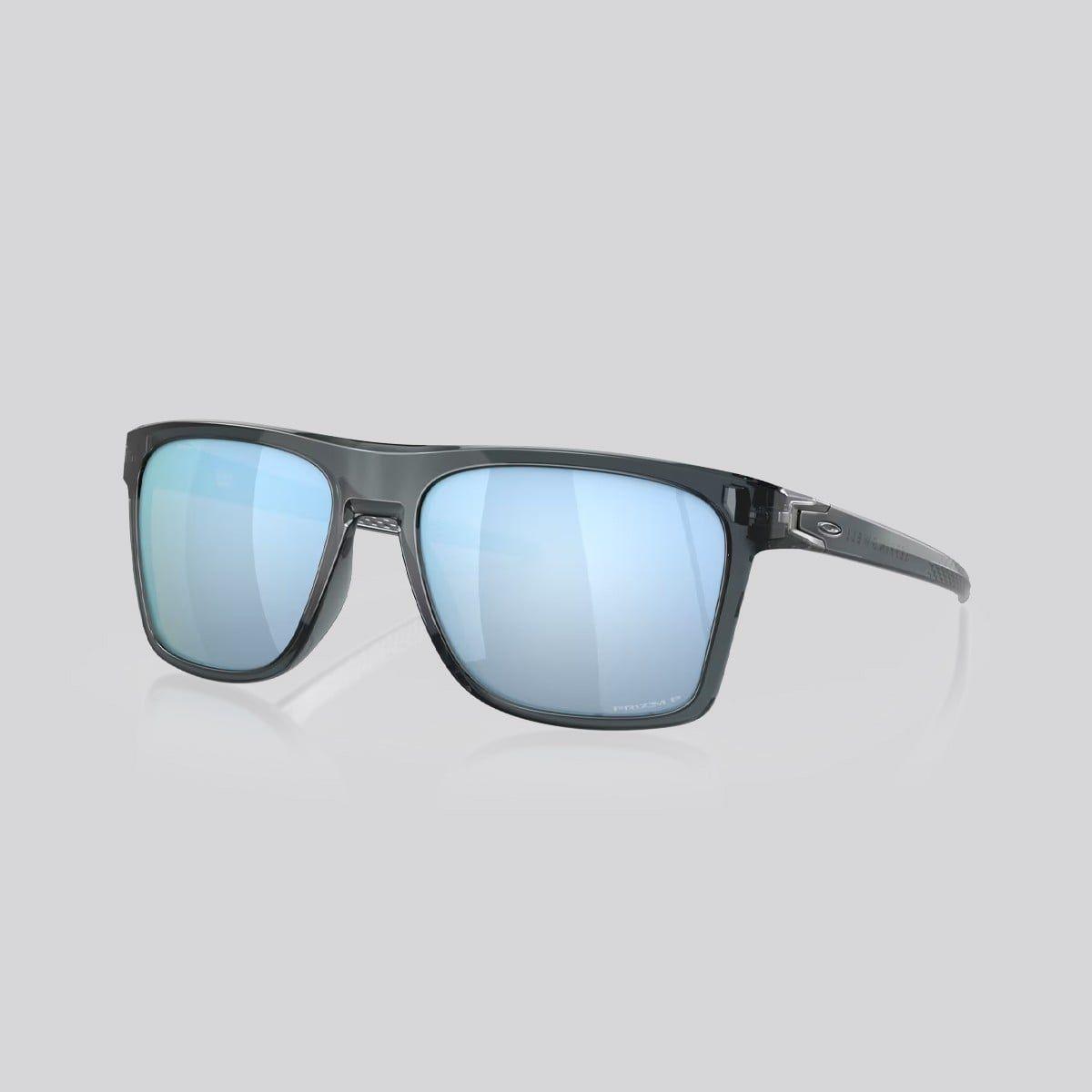Lentes de Sol Oakley Leffingwell Crystal Black / Prizm Deep Water Polarizado-3