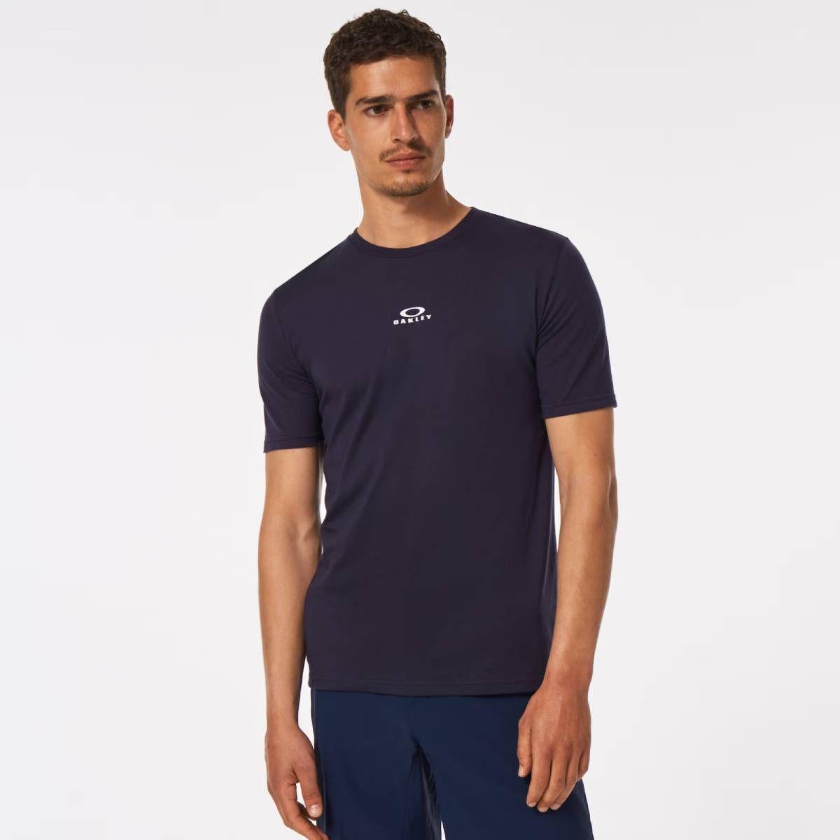 Polera Oakley Bark New Hombre Azul-0