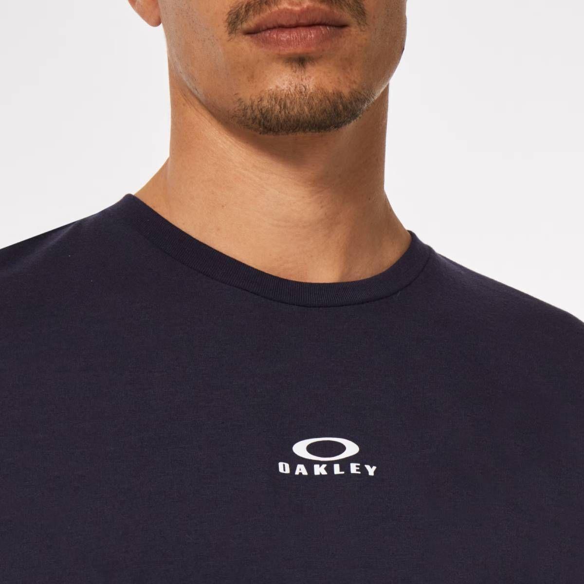 Polera Oakley Bark New Hombre Azul-5