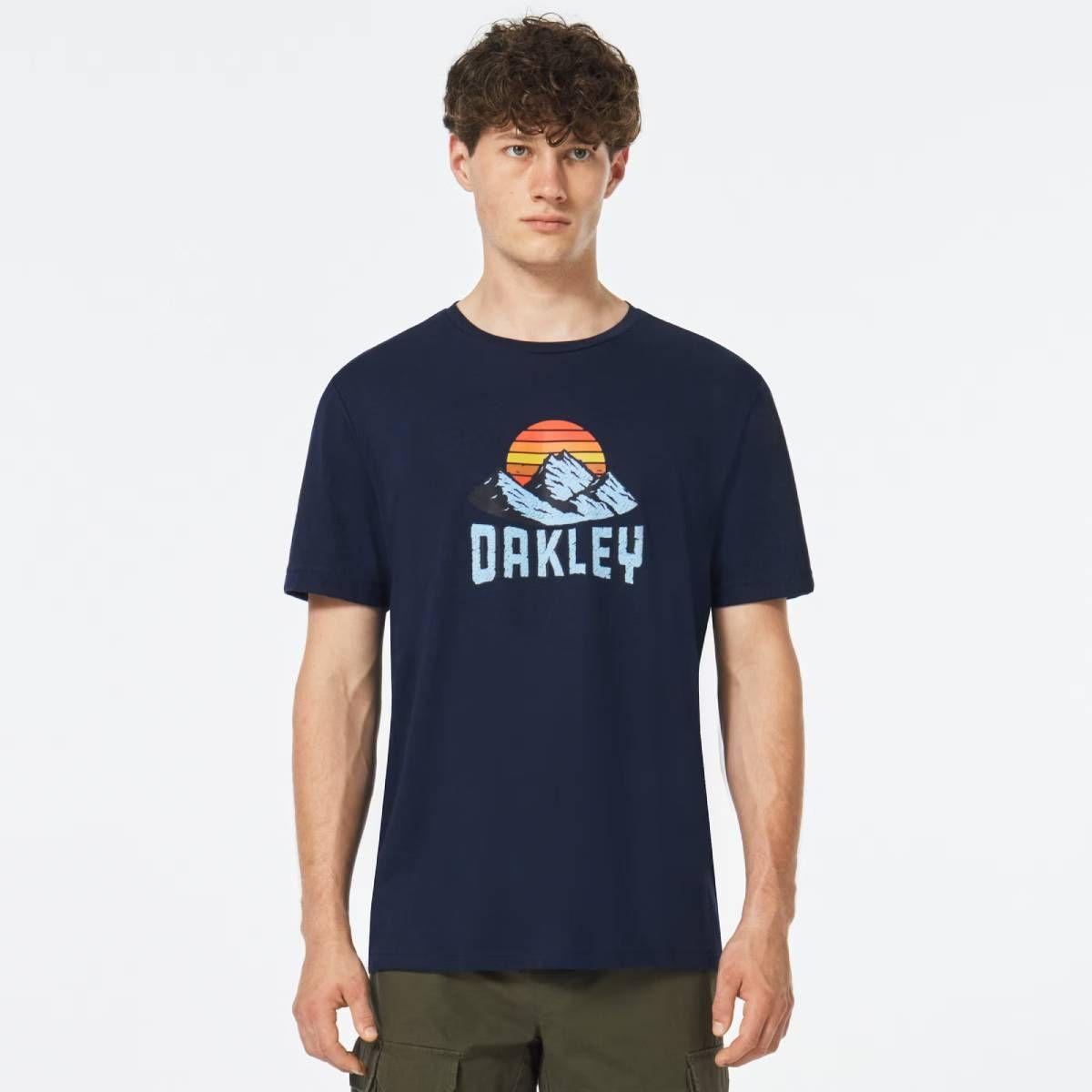 Polera Oakley Matterhorn Hombre Azul-3