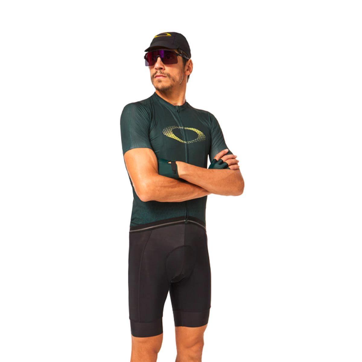 Calza Ciclismo Oakley Endurance BIB 3.0 Hombre Negro-3