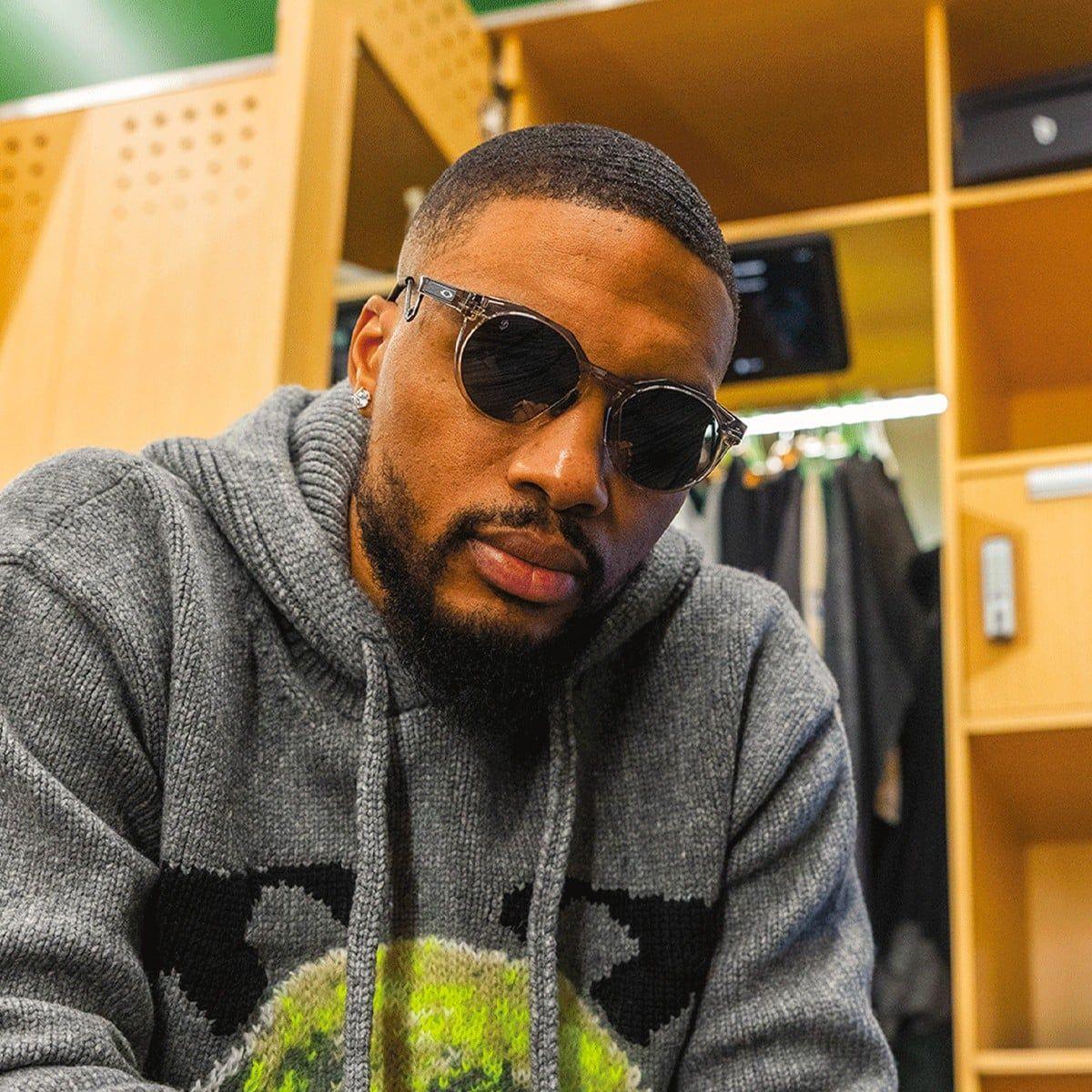 Lentes de Sol Oakley HSTN x Damian Lillard Grey Ink/Sepia / Prizm Black-5