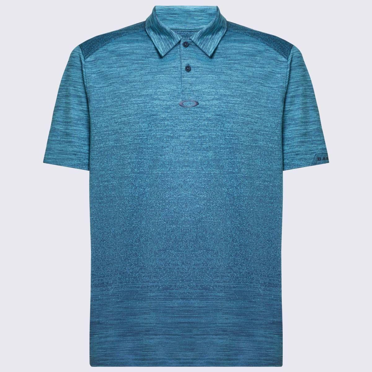 Polera Oakley Gradient Gravity Polo 2.0 Hombre Celeste-2