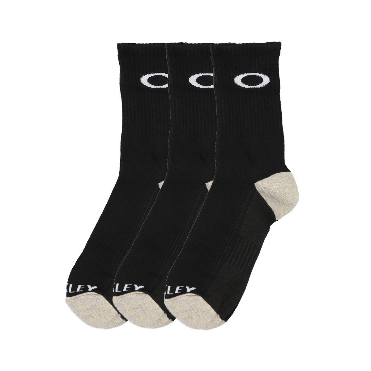 Calcetines Oakley Hombre 3 Pack Long Negro-1