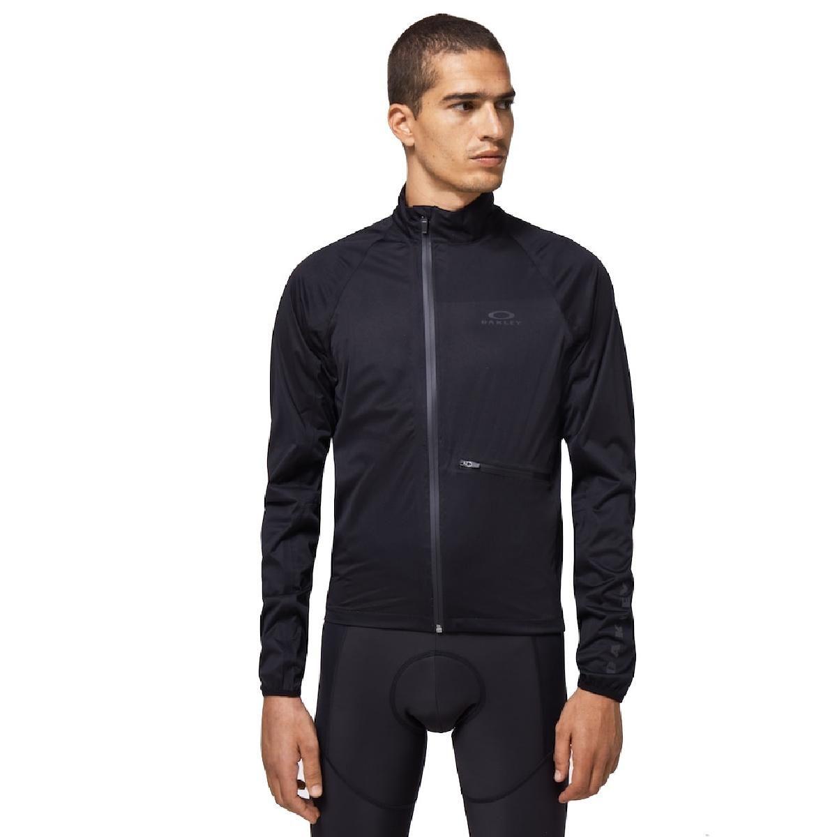 Chaqueta Ciclismo Oakley Shield Hombre Negro-1