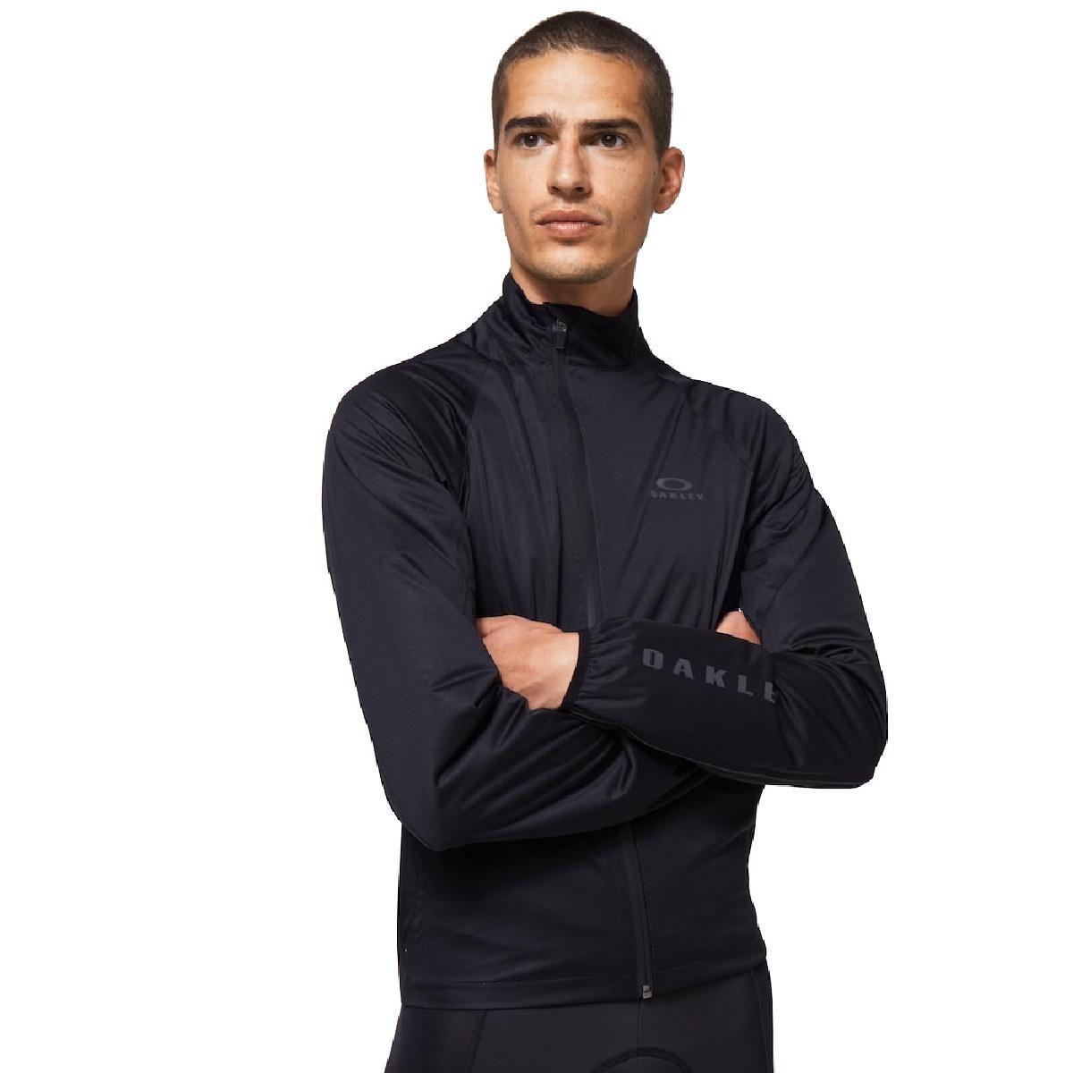 Chaqueta Ciclismo Oakley Shield Hombre Negro-2