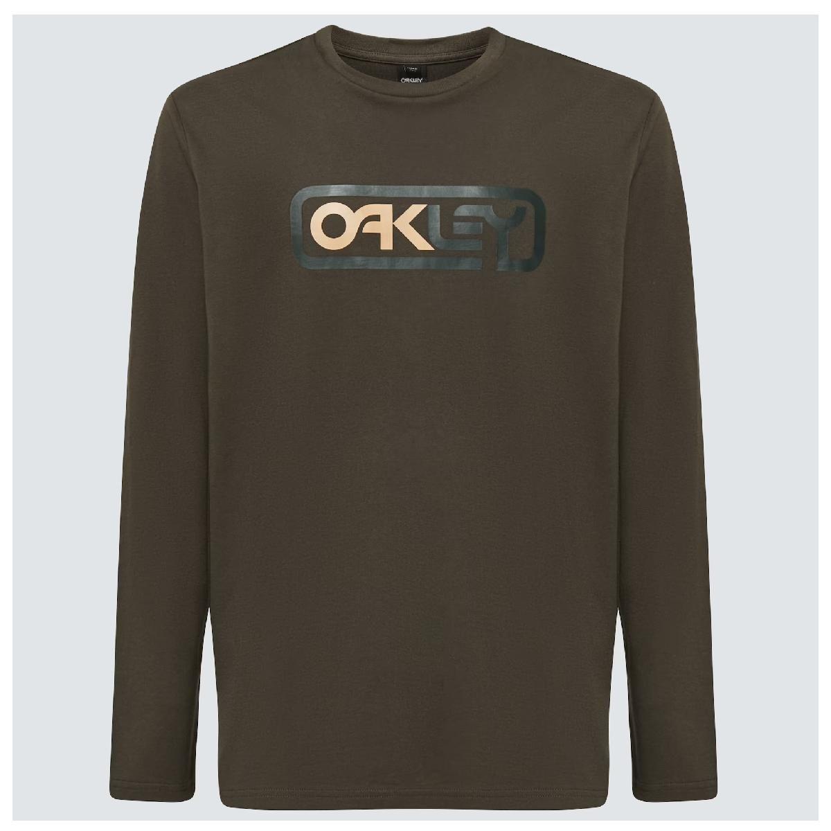 Polera Oakley Locked In B1B M/L Hombre Verde-4