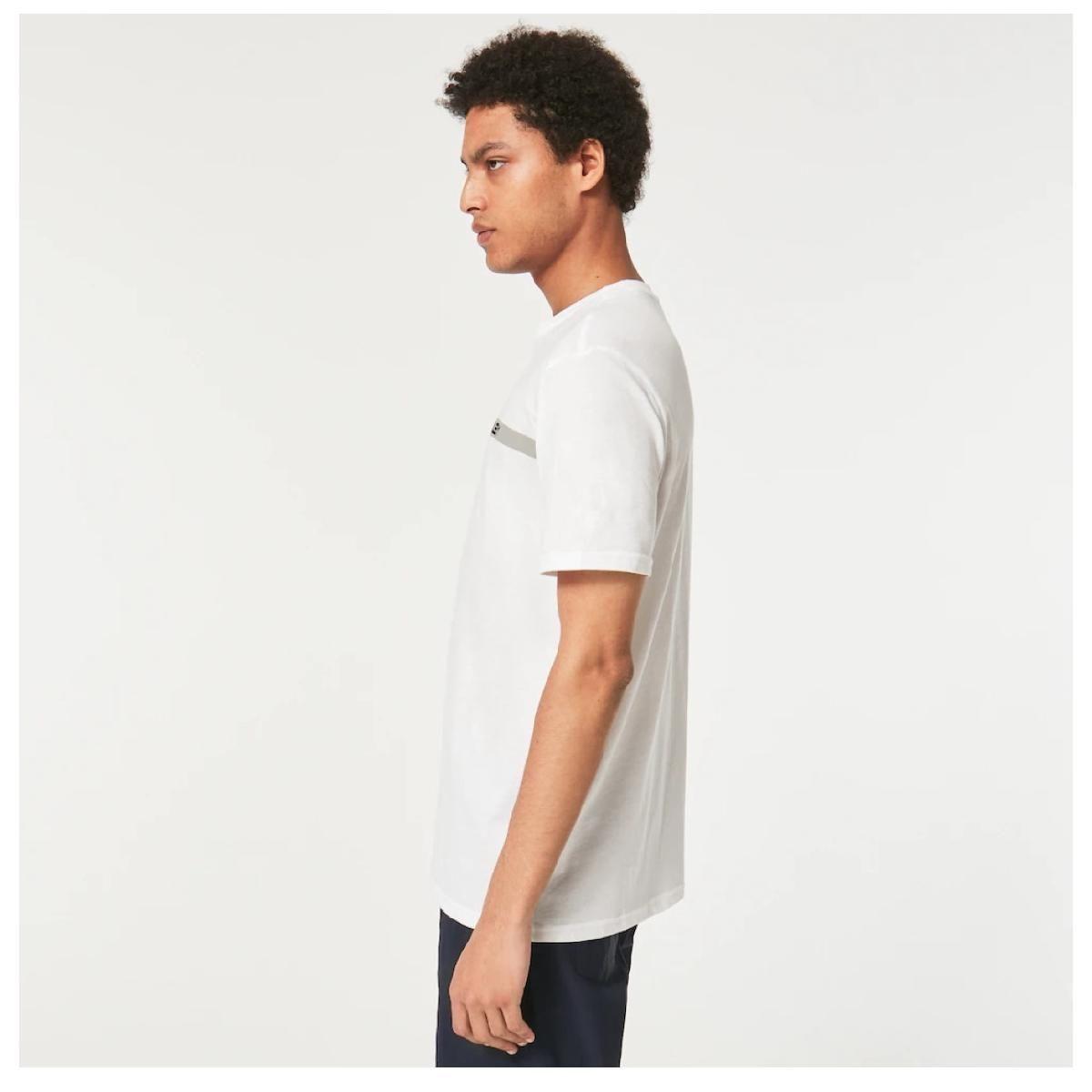 Polera Oakley Ribbon B1B Tee Hombre Blanco-2