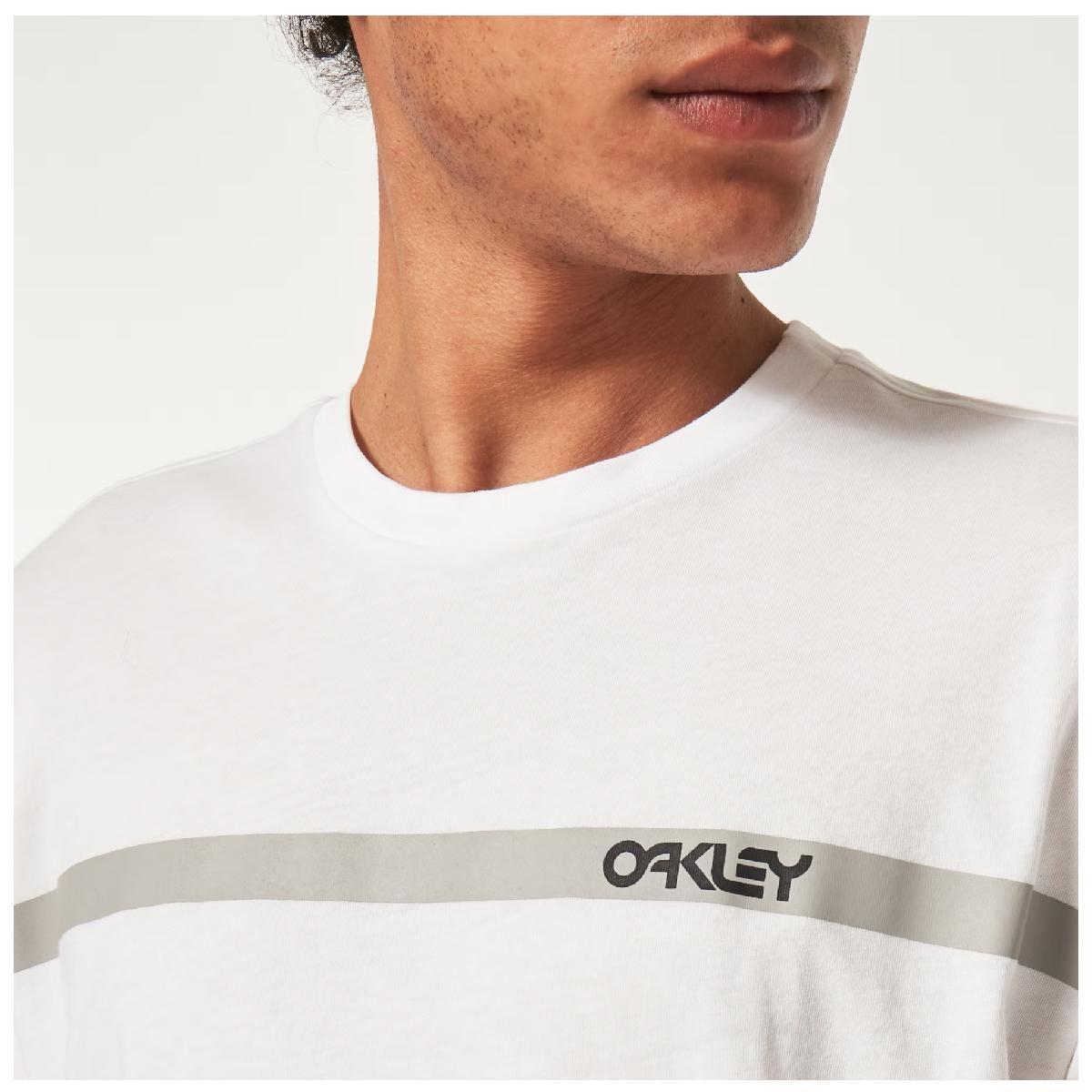 Polera Oakley Ribbon B1B Tee Hombre Blanco-5