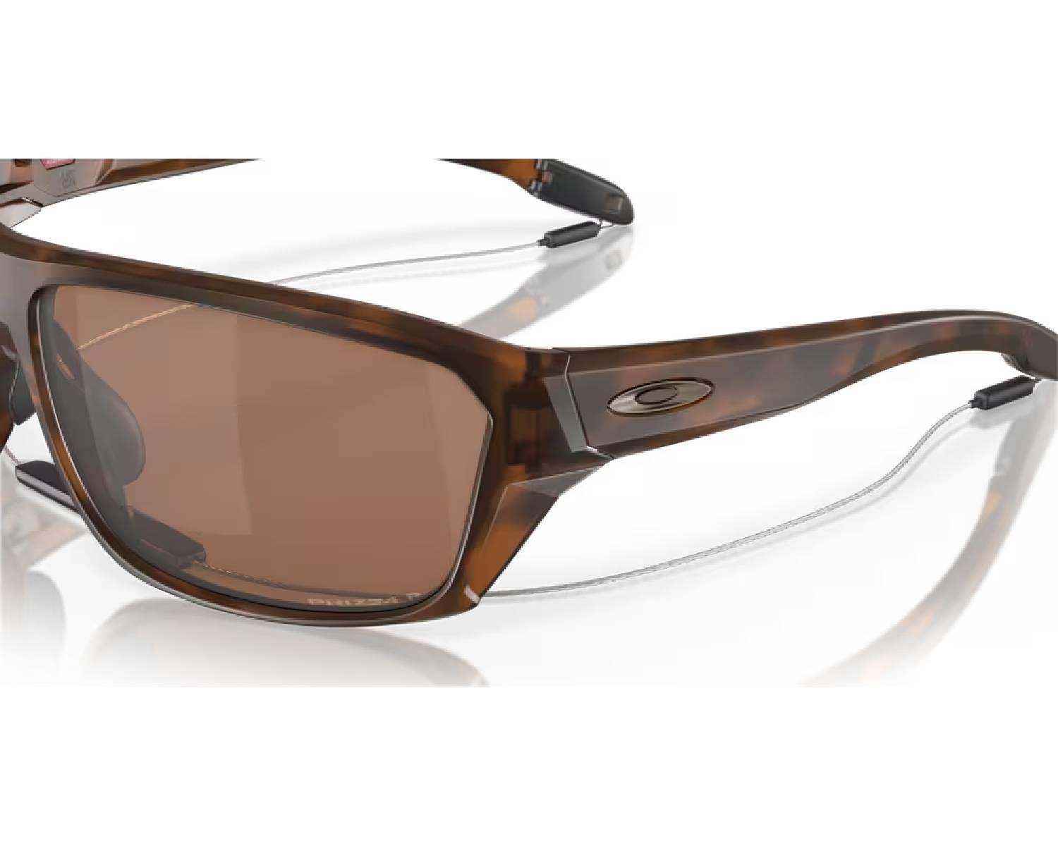Lentes de Sol Oakley Split Shot Tungsten Polarizado Café-5