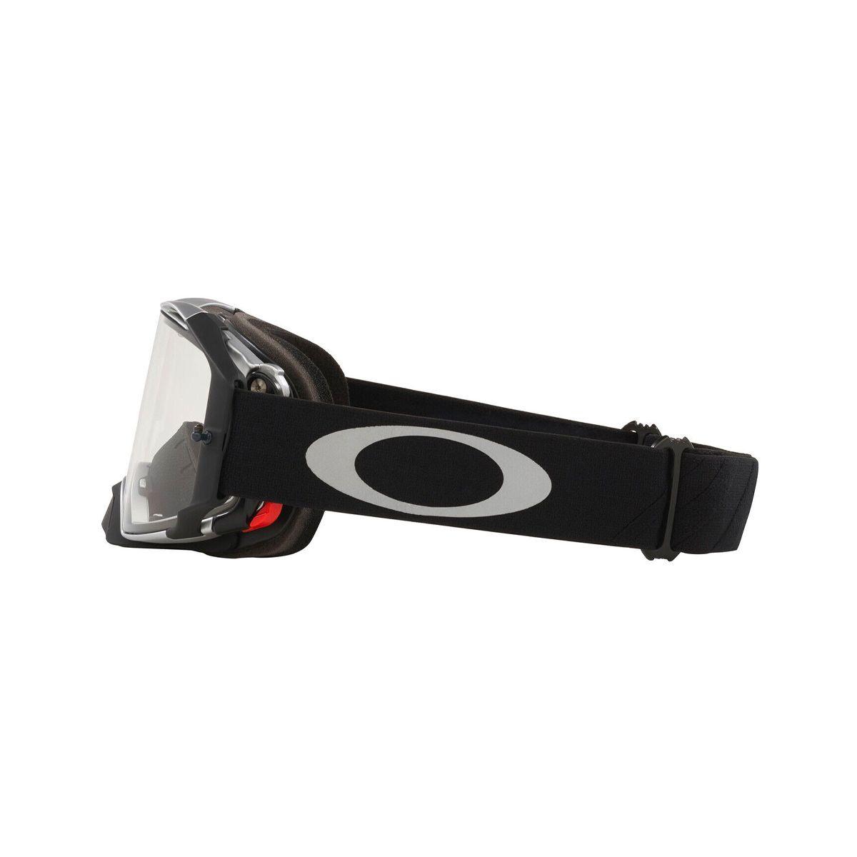 Antiparra MTB  MX Airbrake Oakley Clear/Black Gunmetal-2