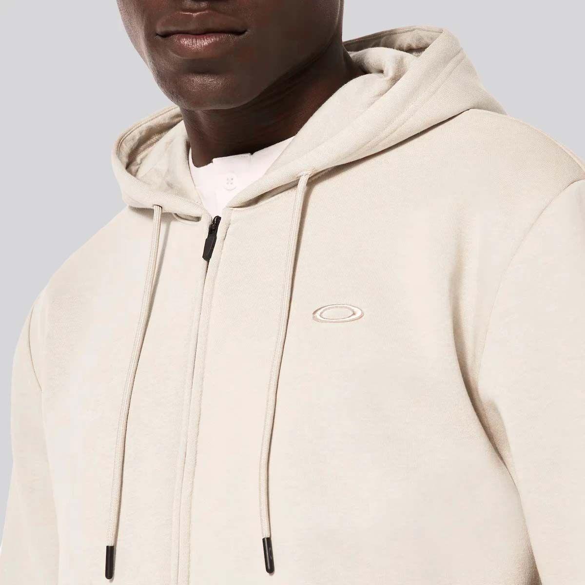 Polerón Hombre Relax Full Zip 2.0 Oakley Cream White-3