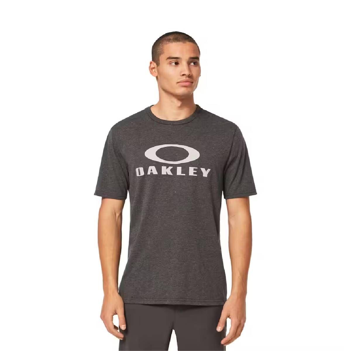 Polera Oakley O-BARK Hombre Gris Piedra-0