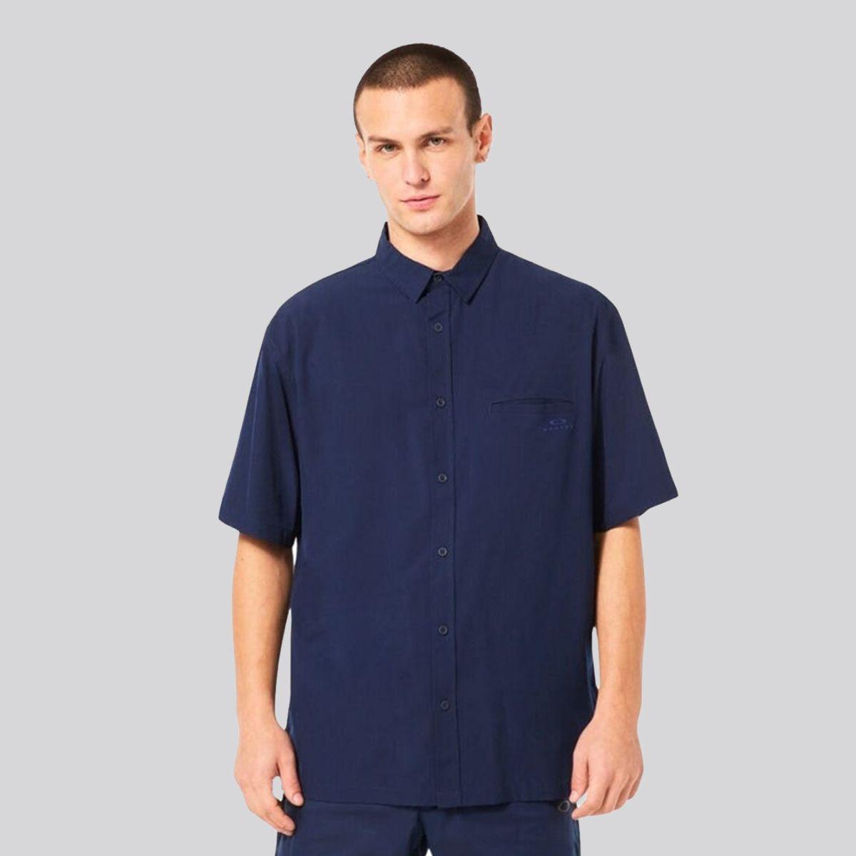 Camisa Hombre All Day Rc Oakley Team Navy-0