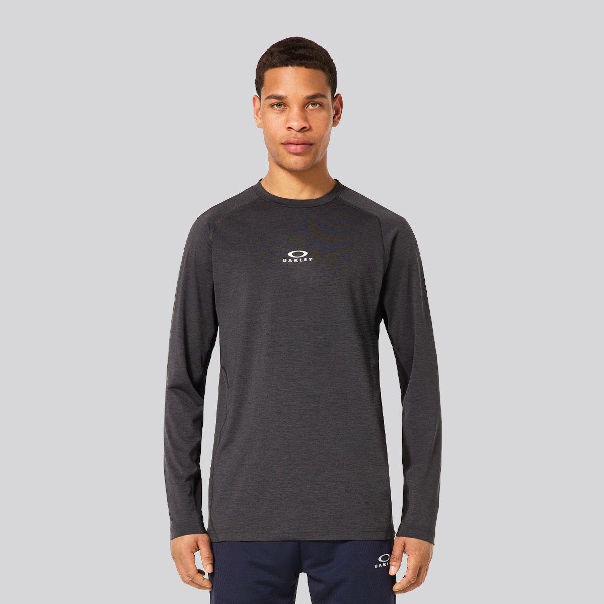 Polera Hombre O-Fit RC Oakley Black/Gray Heather-0
