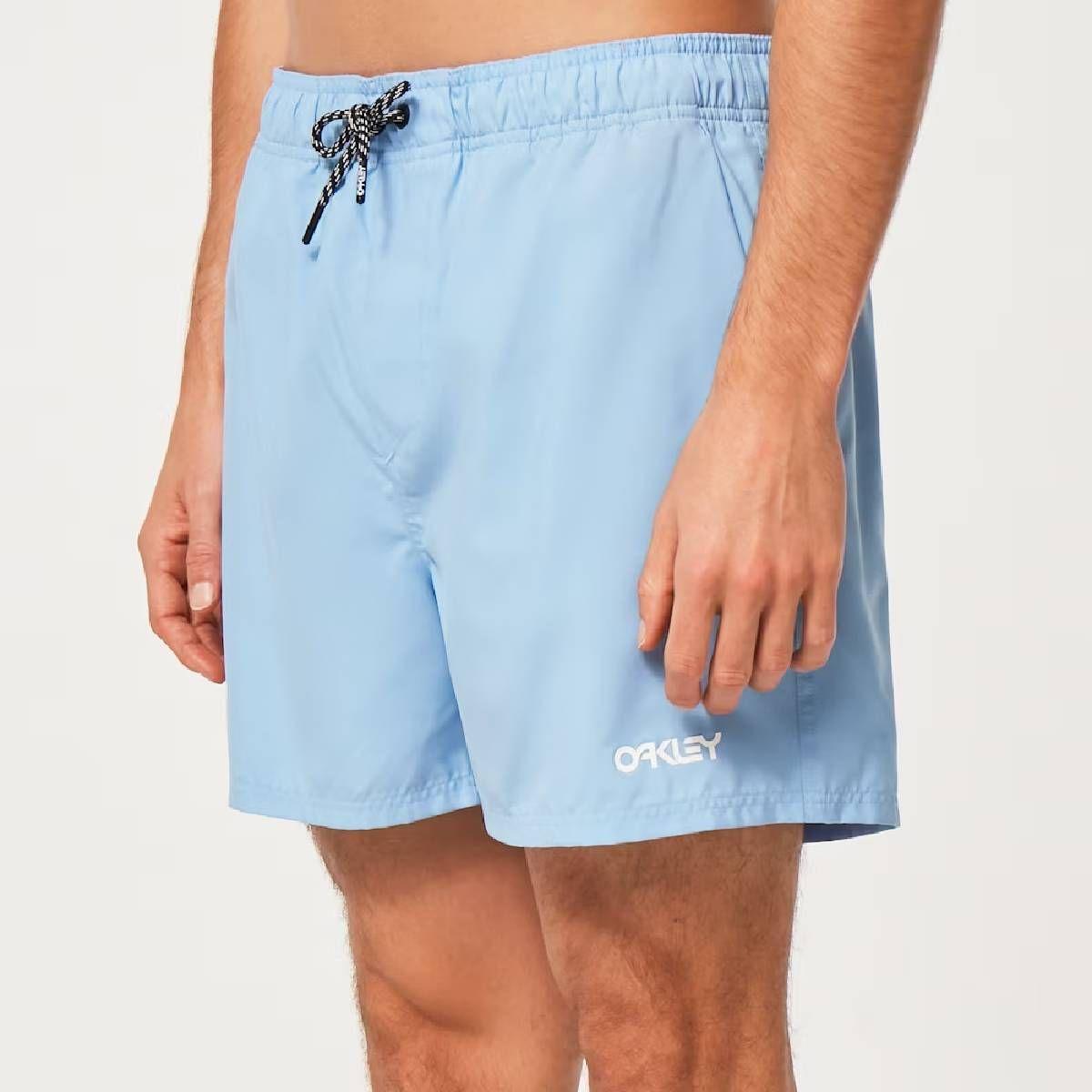 Boardshort Oakley Volley 16" Beachshort Hombre Celeste-2