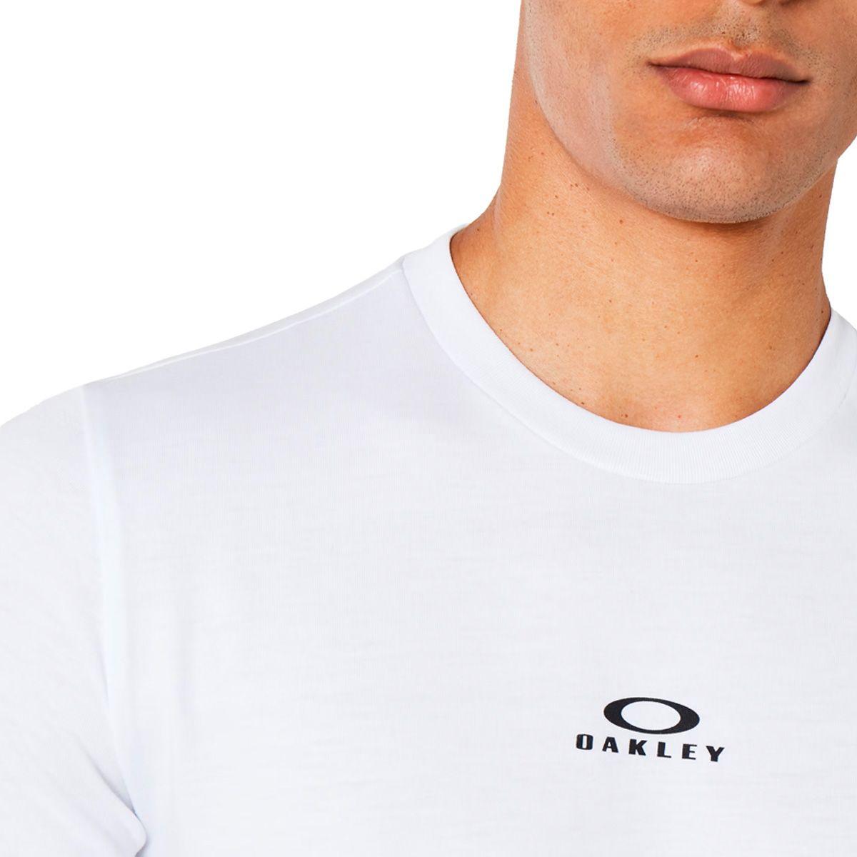 Polera Oakley Bark New Hombre White-4