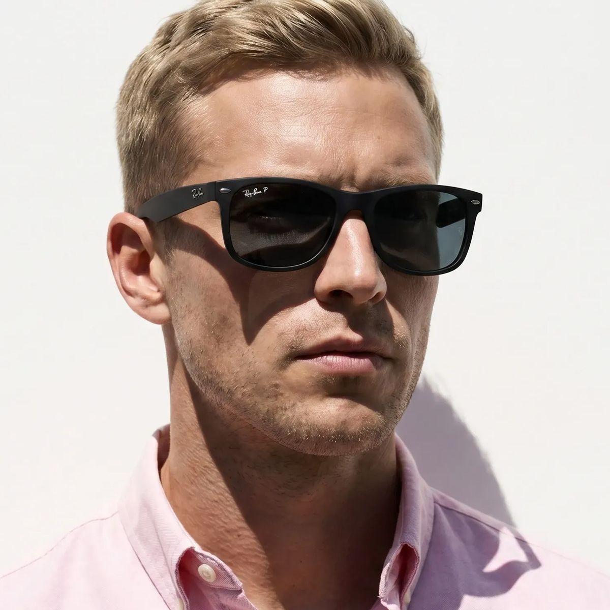 Lentes de Sol Ray-Ban Justin Unisex Black Polarizado-3