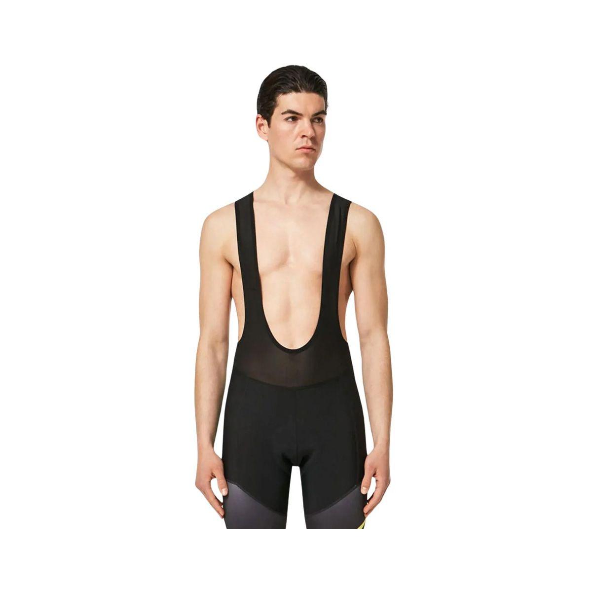 Calza Ciclismo  Oakley Block BIB 2.0 Hombre Blackout/Sulphur-0