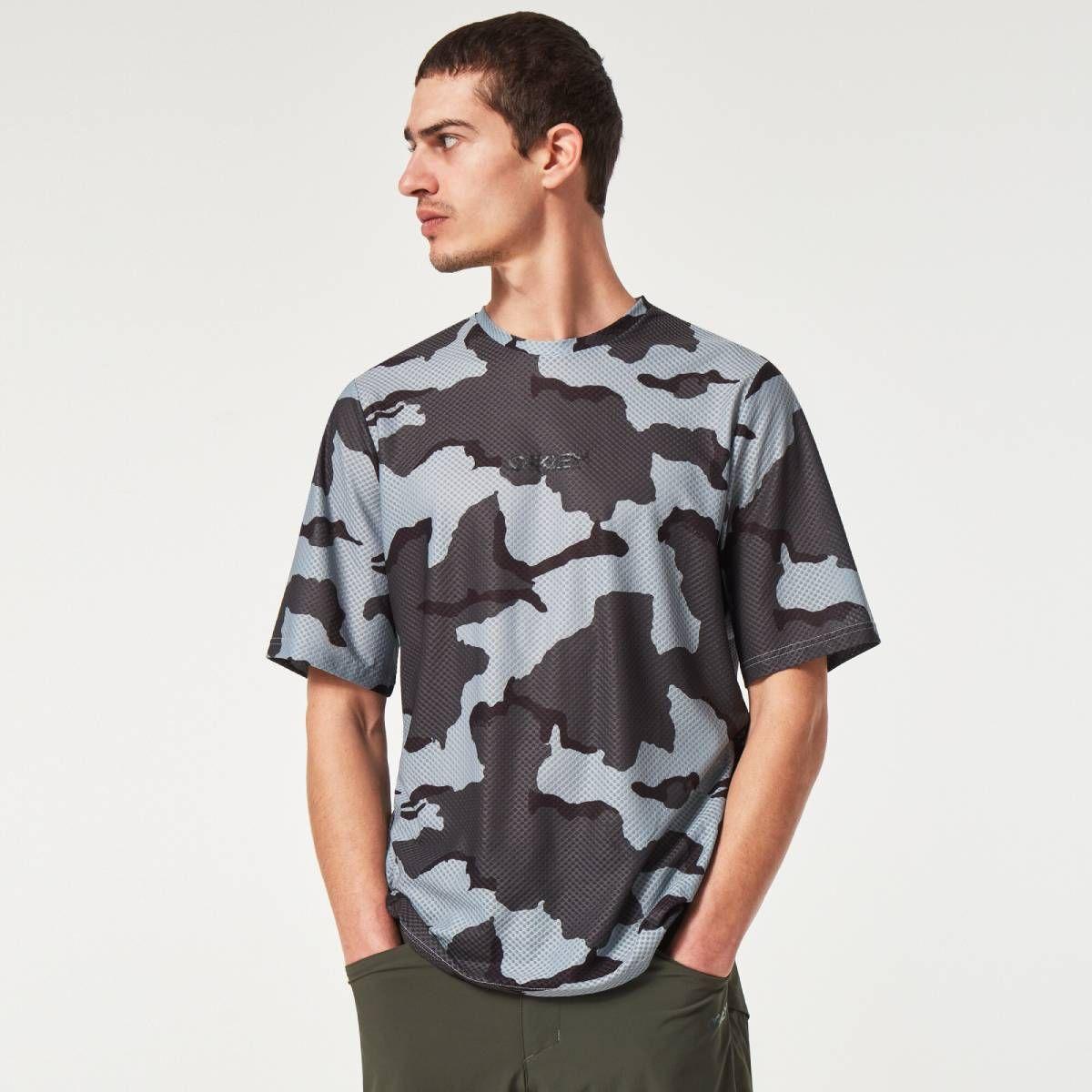 Polera  Oakley Ride Free SS Hombre Gris-0