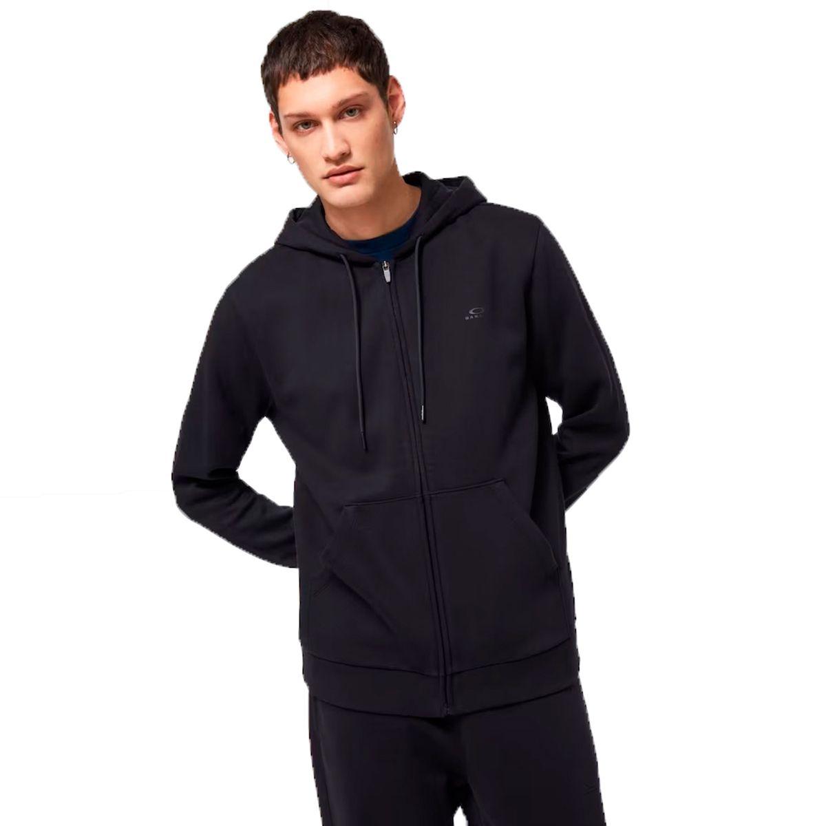 Polerón Oakley Relax Full Zip Hombre Negro-0