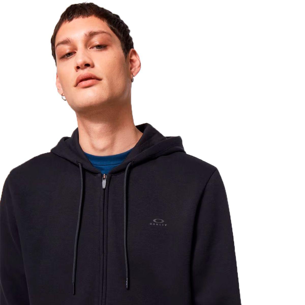 Polerón Oakley Relax Full Zip Hombre Negro-9