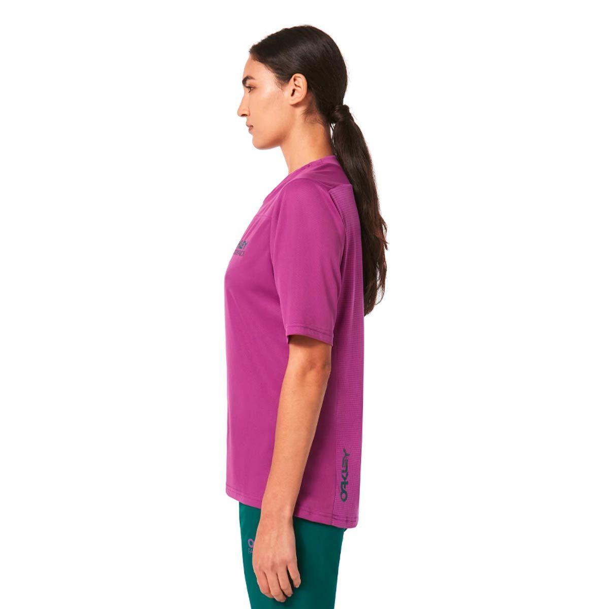 Polera MTB Oakley Factory Pilot Lite SS Mujer Morado-1