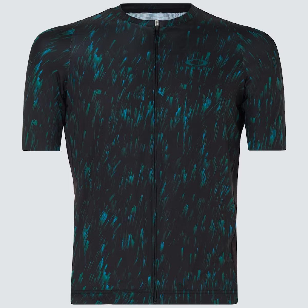 Tricota Ciclismo Oakley Endurance Jersey 2.0 Negro/Azul-0