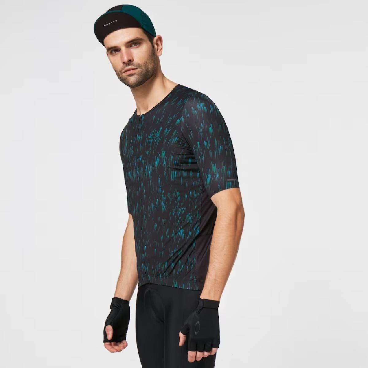 Tricota Ciclismo Oakley Endurance Jersey 2.0 Negro/Azul-2