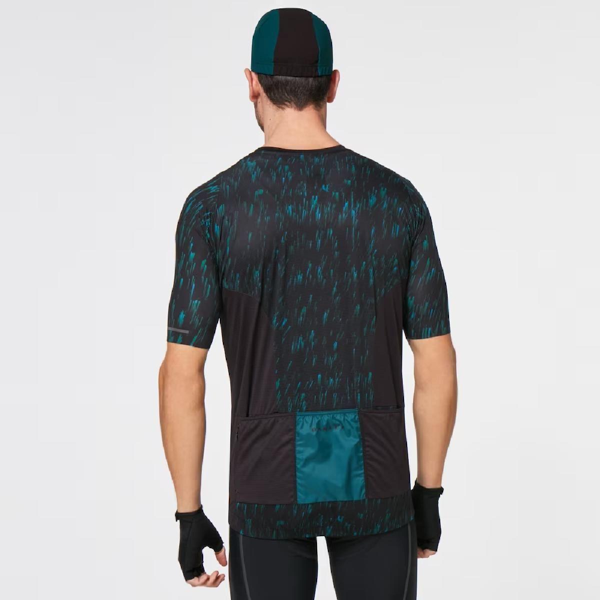 Tricota Ciclismo Oakley Endurance Jersey 2.0 Negro/Azul-3