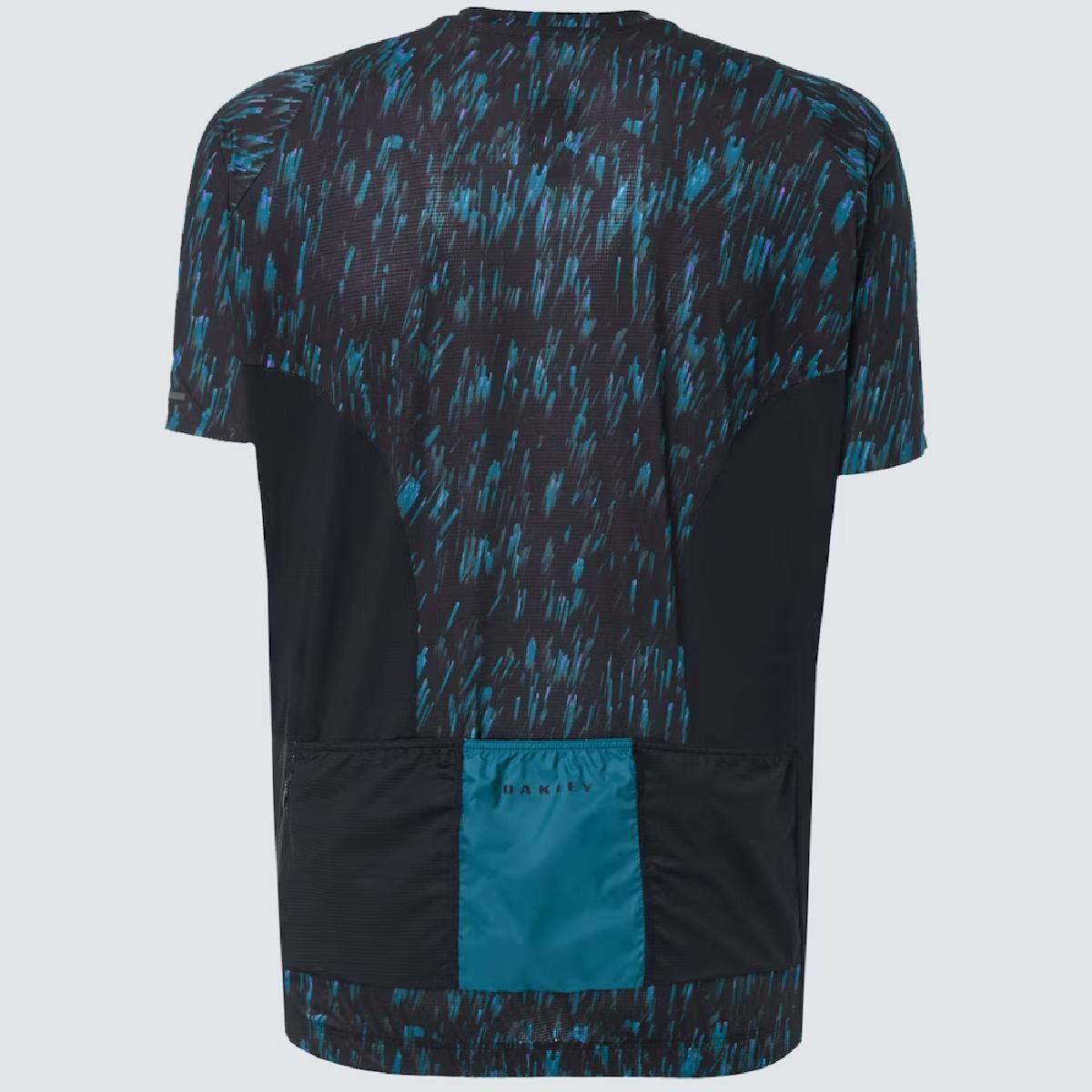 Tricota Ciclismo Oakley Endurance Jersey 2.0 Negro/Azul-4