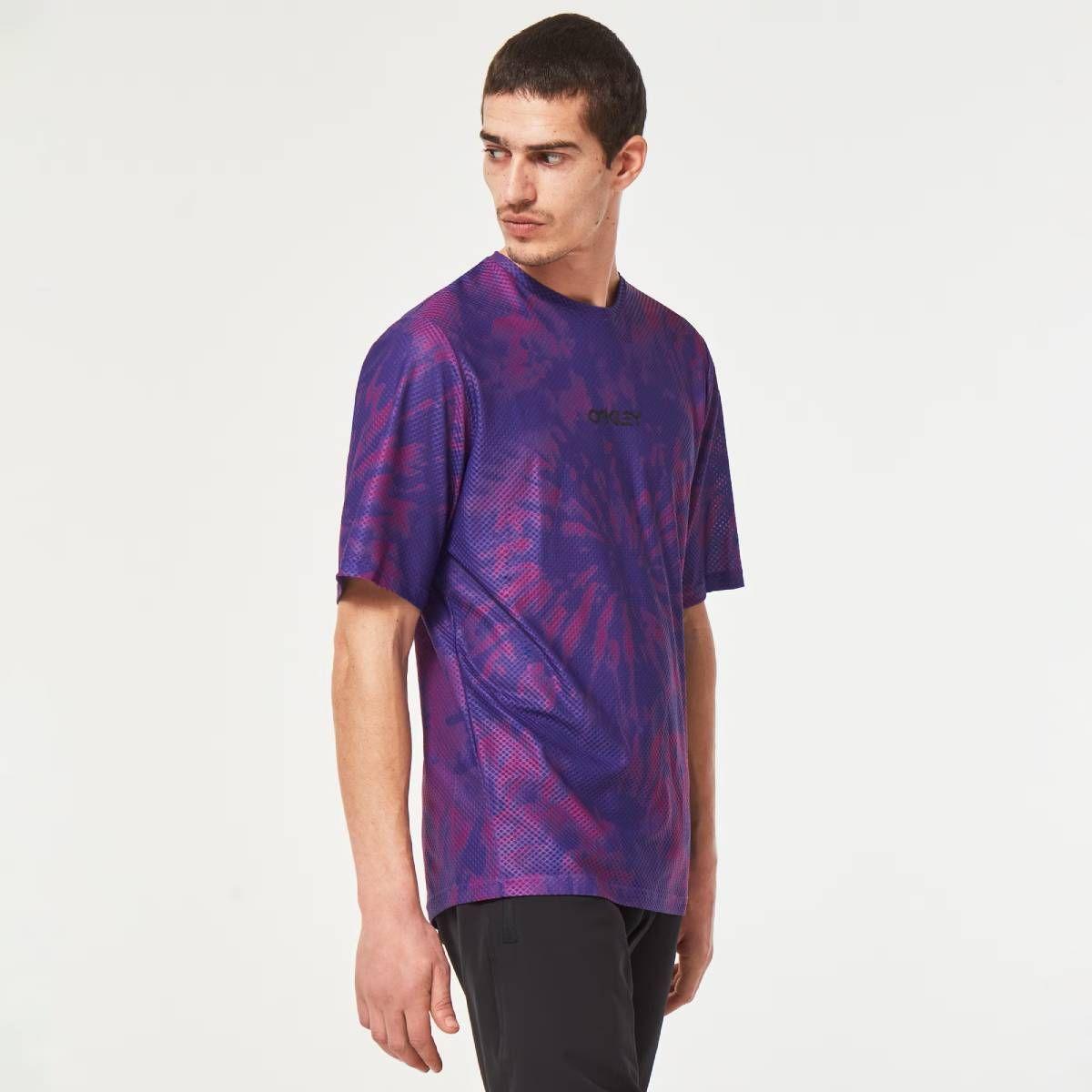 Polera Oakley Ride Free SS Hombre Morado-0