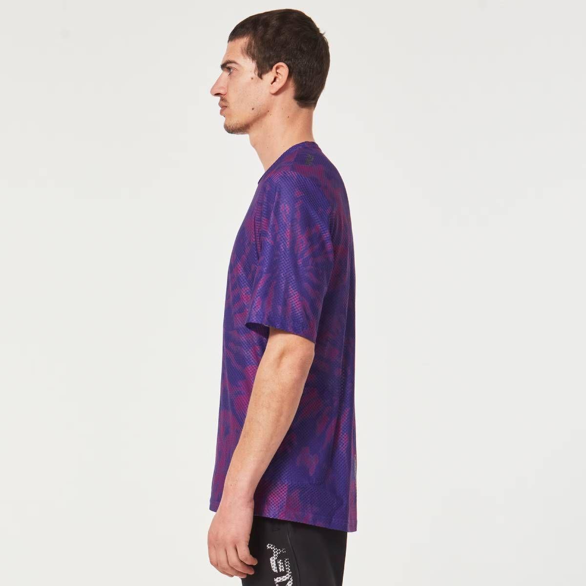 Polera Oakley Ride Free SS Hombre Morado-1