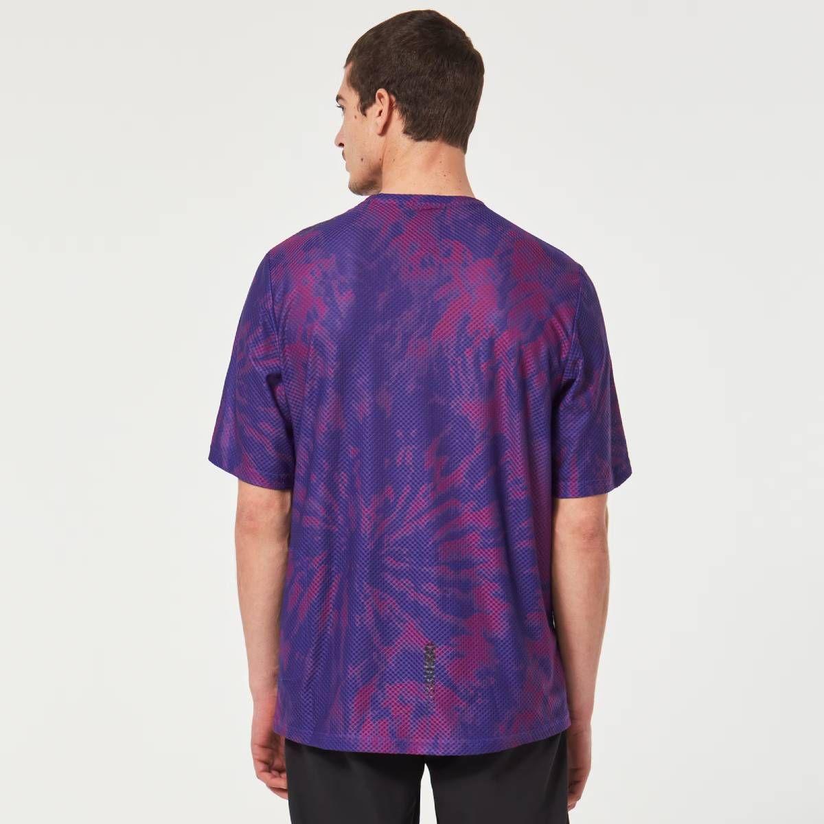Polera Oakley Ride Free SS Hombre Morado-2