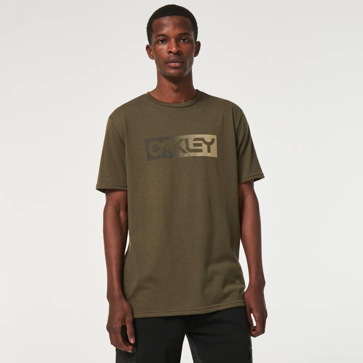 Polera Oakley Gradient Lines B1B RC Hombre Verde-0