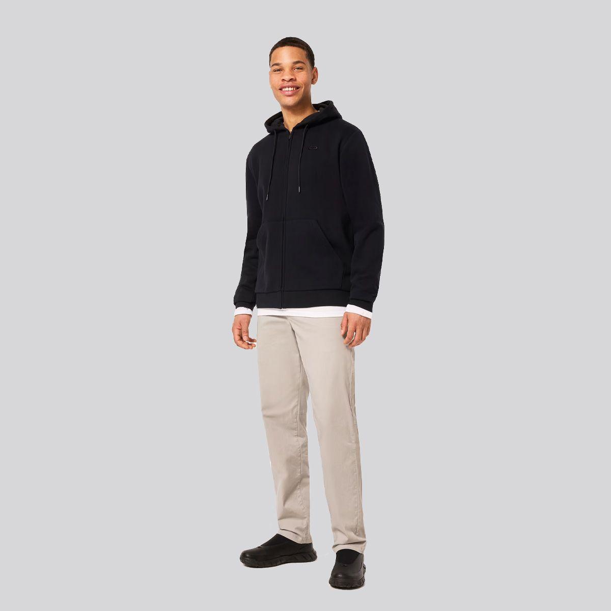 Polerón Hombre Relax Full Zip 2.0 Oakley Blackout-3