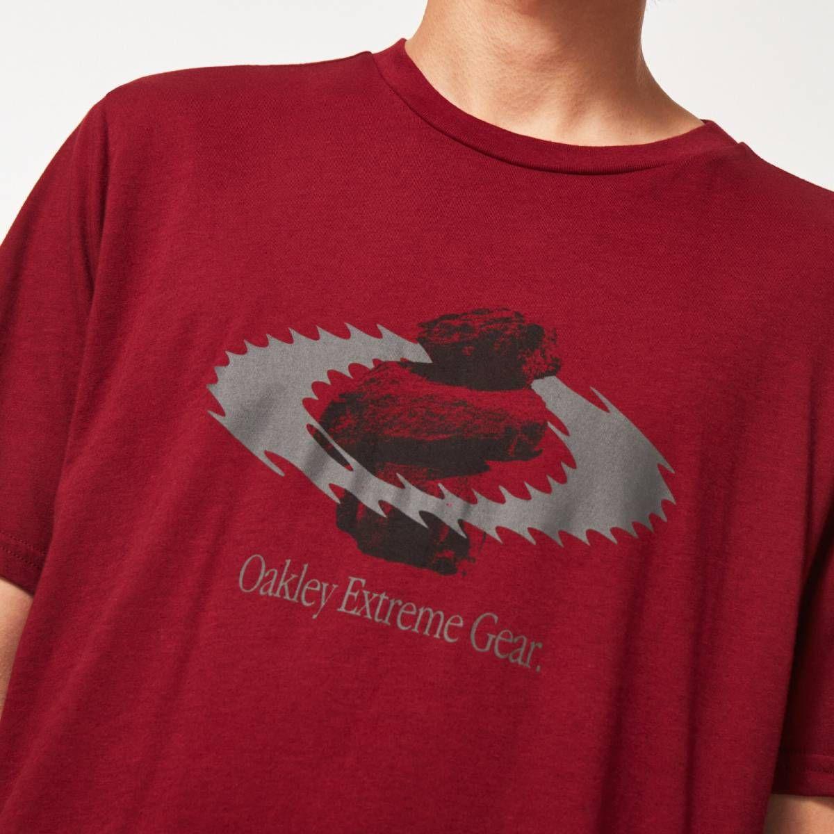 Polera Oakley Gear Static Icon Tee Hombre Iron Red-3