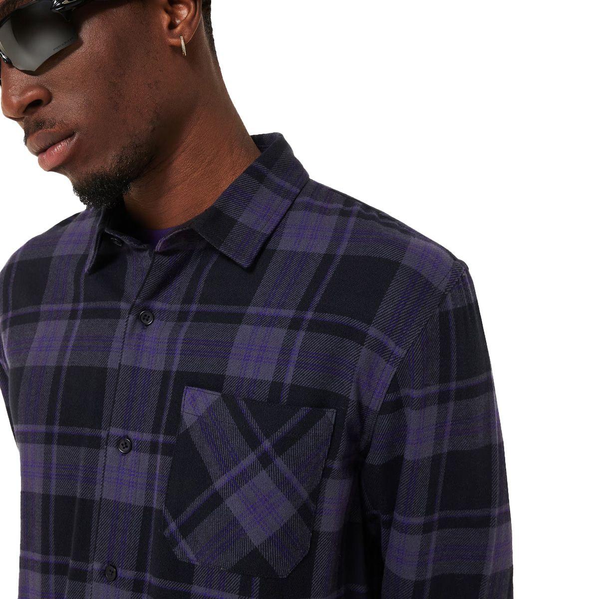 Camisa Oakley Podium Plaid Black/Graphite/Amethyst-2