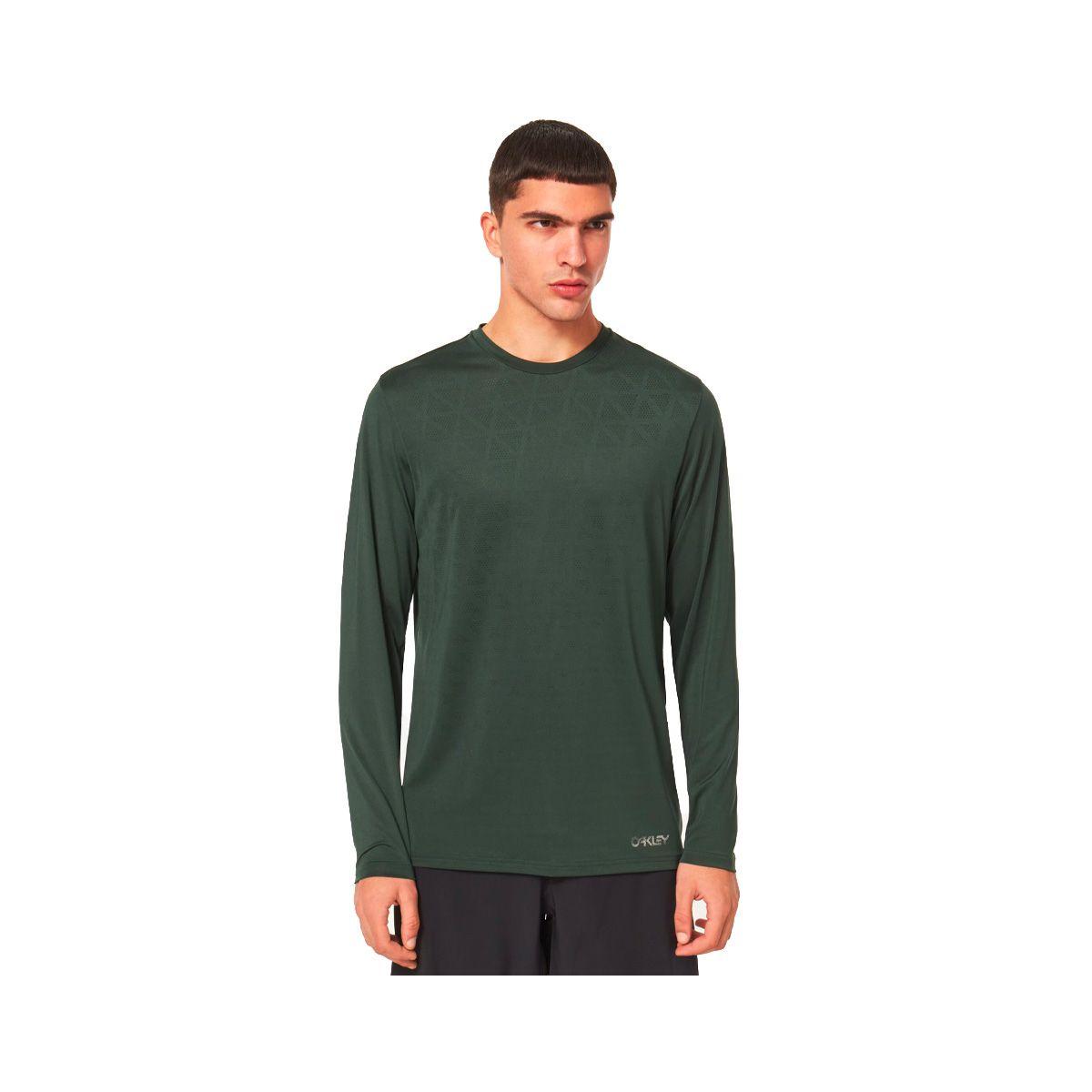 Polera Oakley MTB Berm Hombre Verde-0