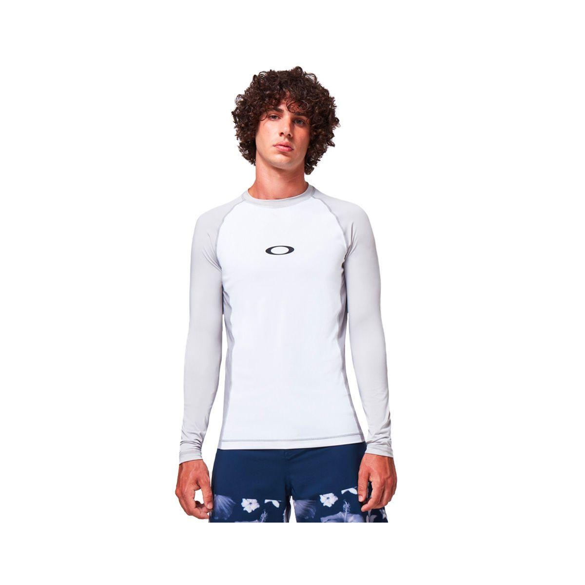 Polera Oakley Color Block Hombre White-0