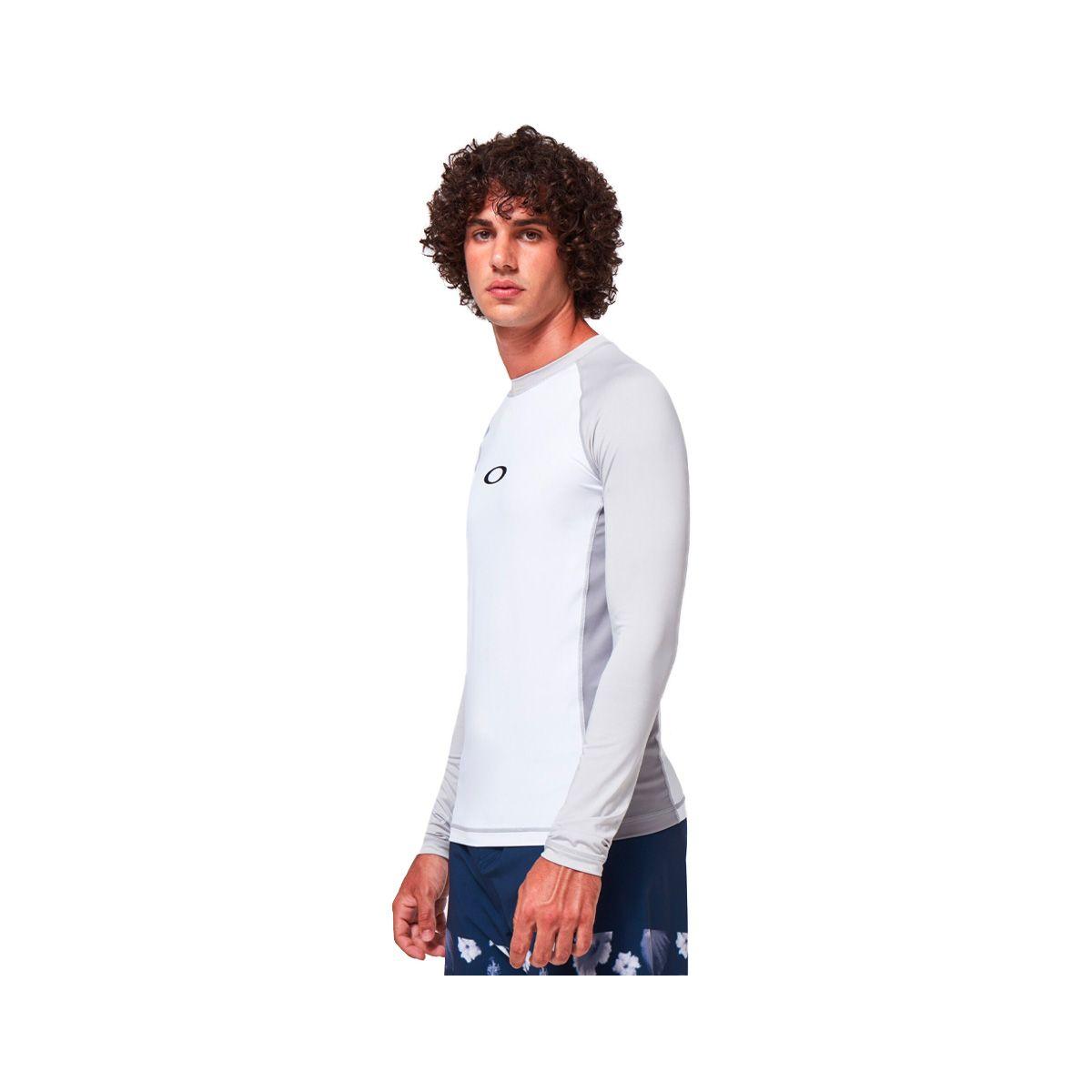 Polera Oakley Color Block Hombre White-1