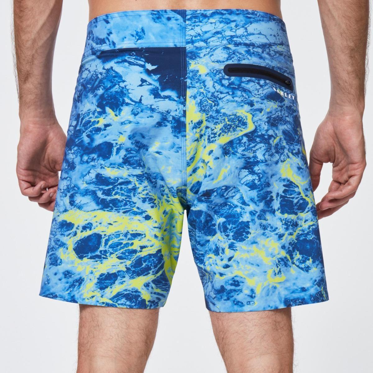 Boardshort Oakley Neon Waves 18 Hombre Azul-3