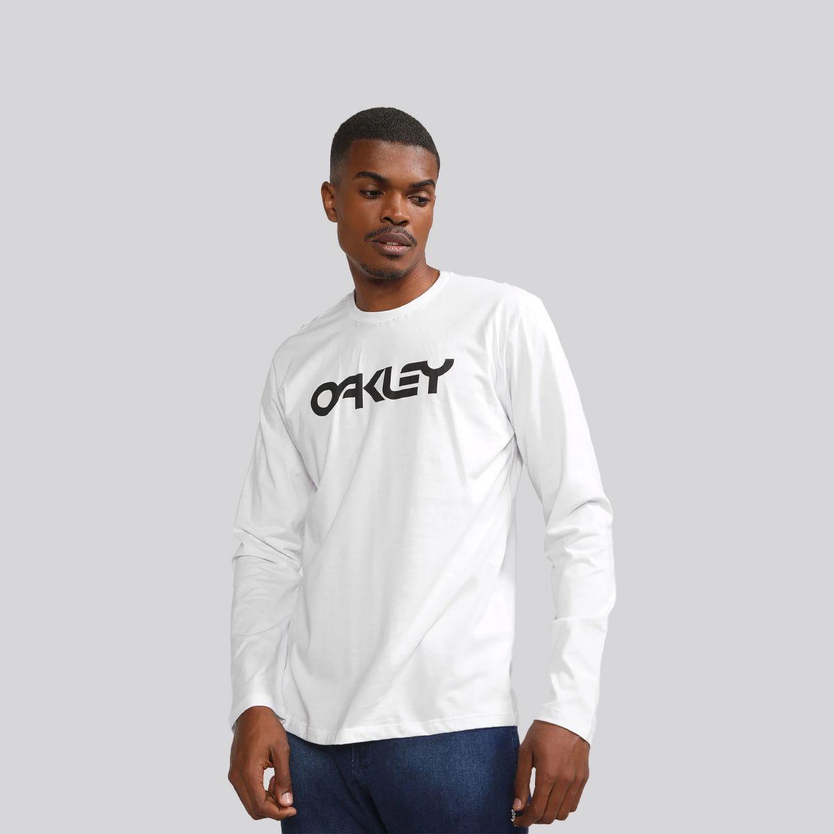Polera Hombre Mark II LS Oakley White-1