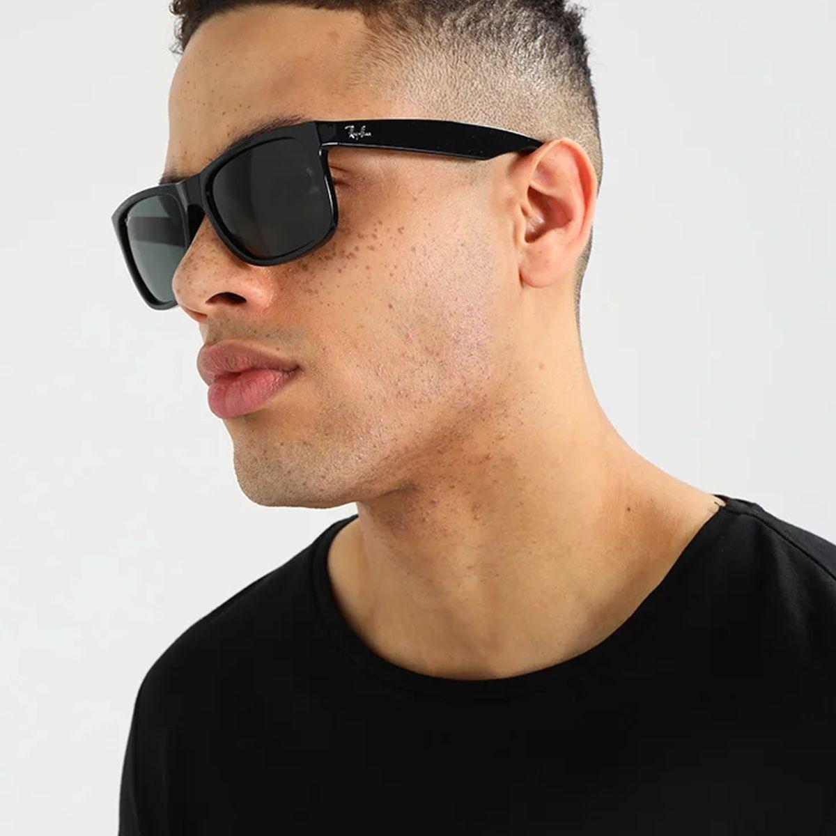 Lentes de Sol Ray-Ban Justin Unisex Black-3