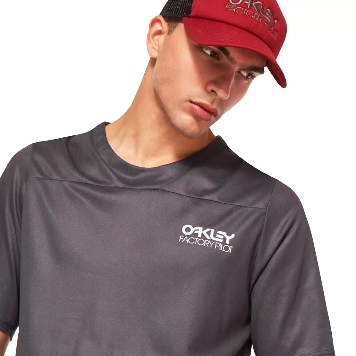 Polera Oakley Factory Pilot Hombre Forged Iron-3