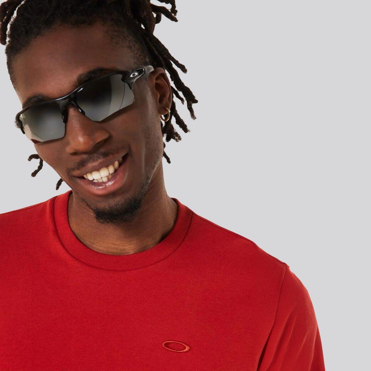 Polera Oakley Relax Tee Hombre Rojo-3