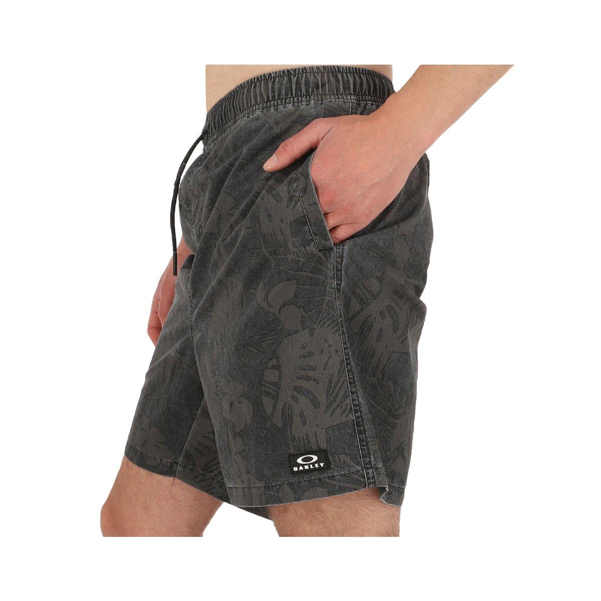 Boardshort Oakley Volley Flower Hombre Black-1