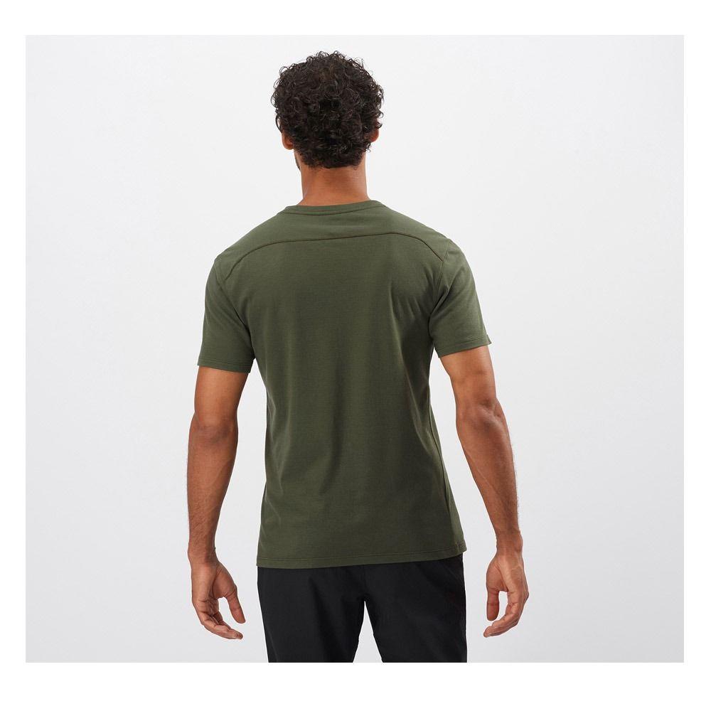 Polera Hombre Essential Solid Oliva Salomon-2