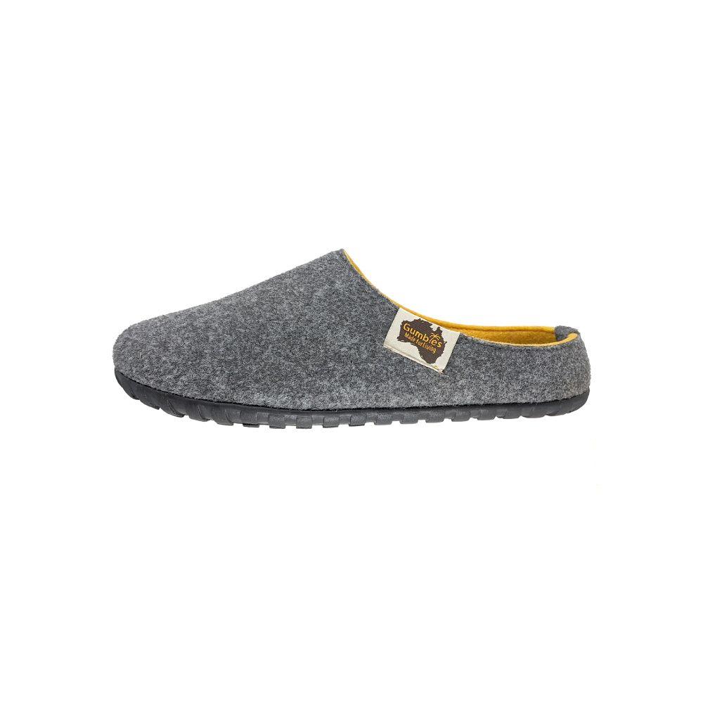 Pantufla Outback Slippers Grey & Curry Gumbies-2