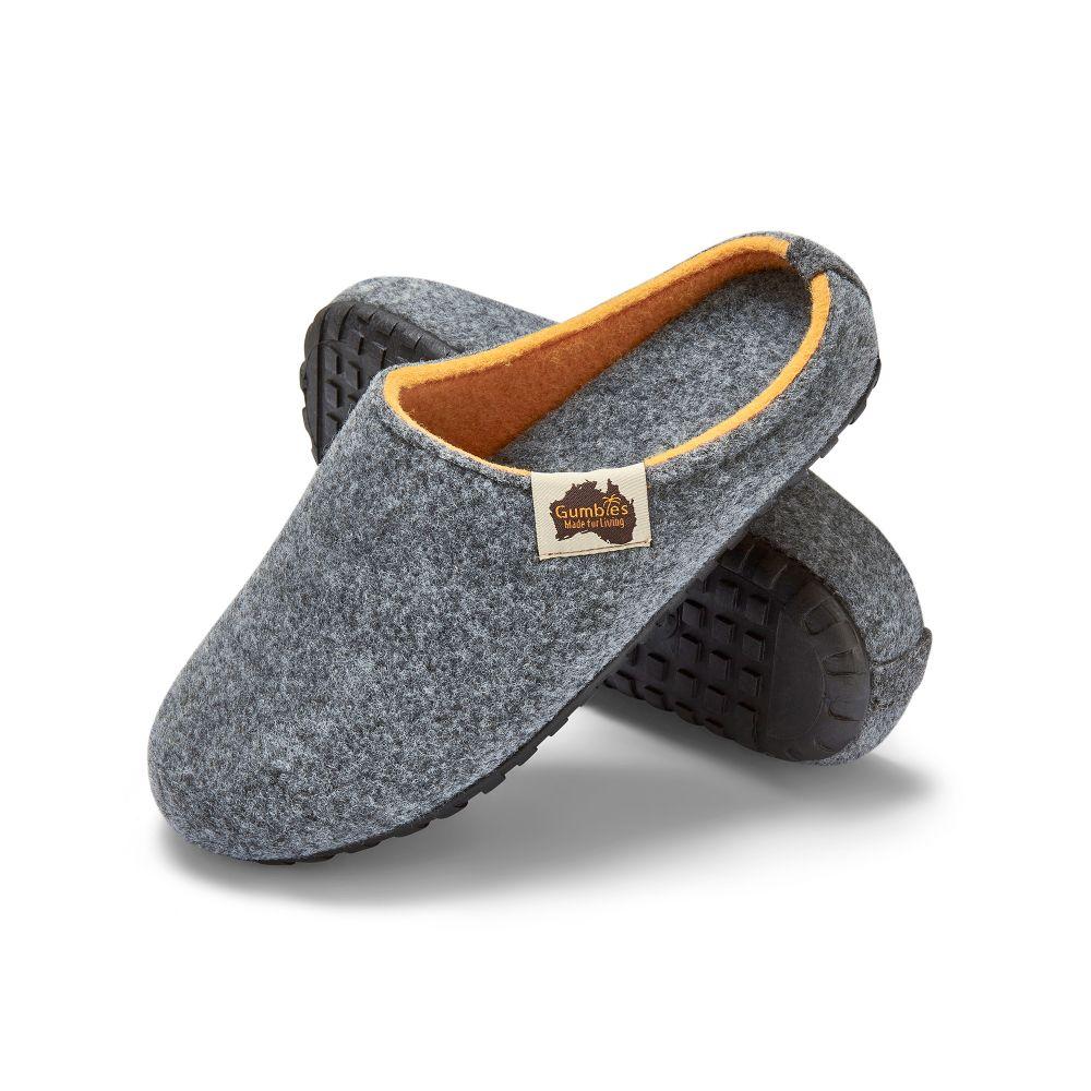 Pantufla Outback Slippers Grey & Curry Gumbies-0